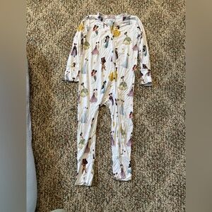 Sweet P Baby Co. bamboo Princess Print One Piece Convertible Zippy